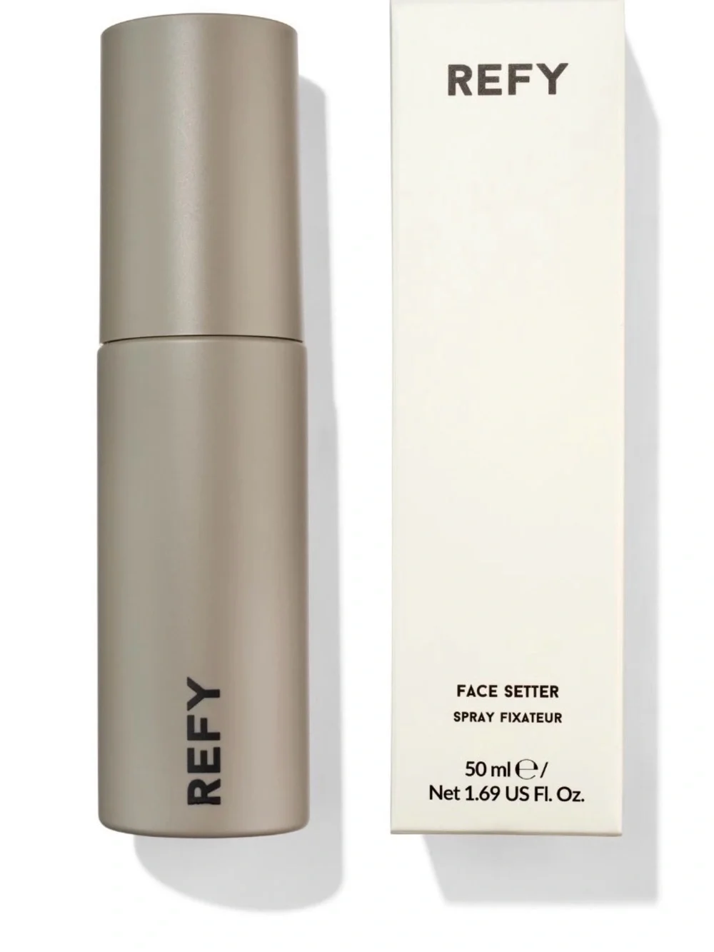 REFY Face Setter Spray — White Minimalist Packaging